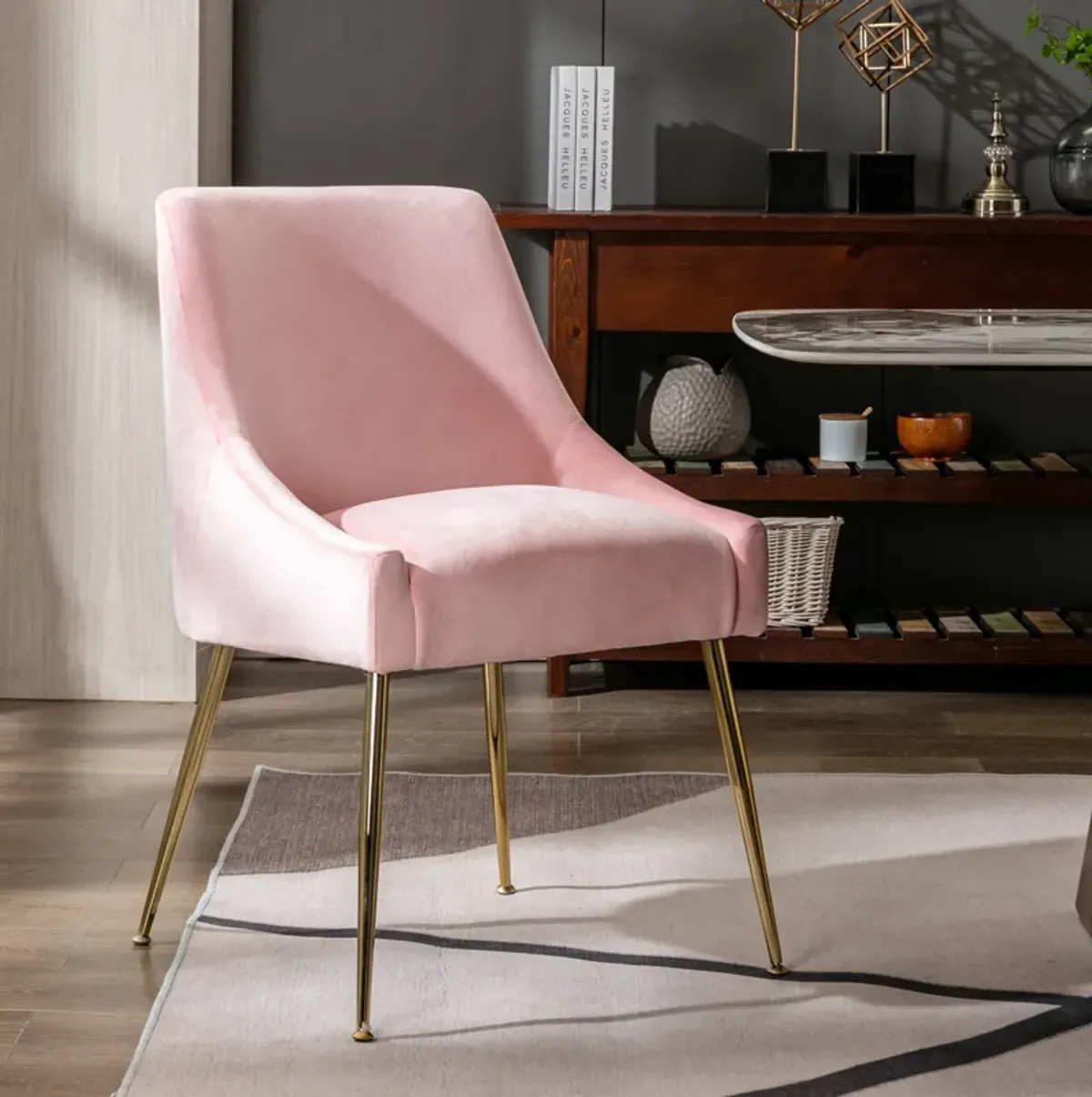 WestinTrends Upholstered Velvet Accent Chair