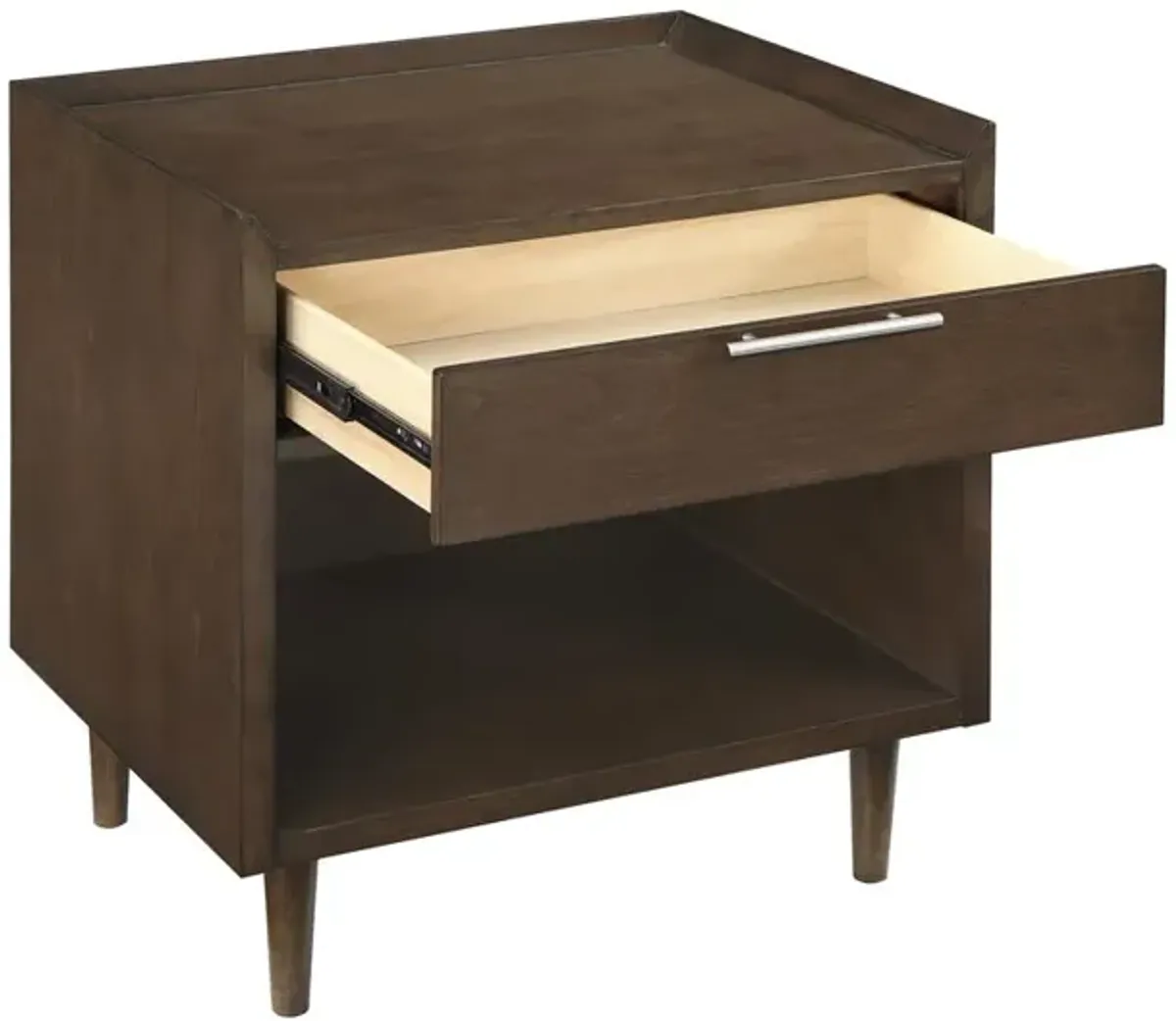 Urbana Mid Century Modern 1 Drawer Nightstand