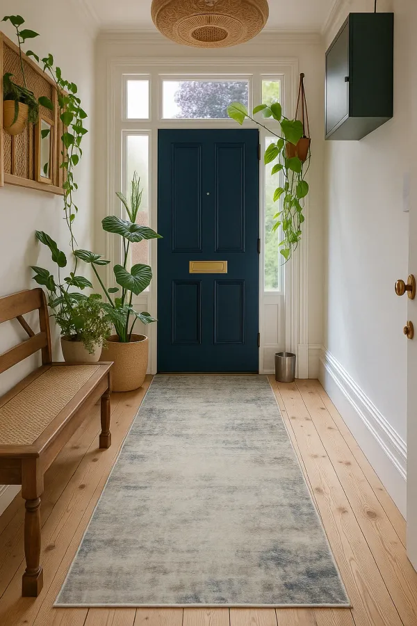 Havana Contemporary Abstract Blue Navy Indoor Area Rug