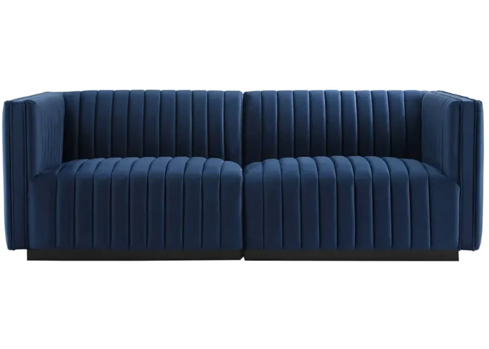 Conjure Channel Tufted Performance Velvet Loveseat