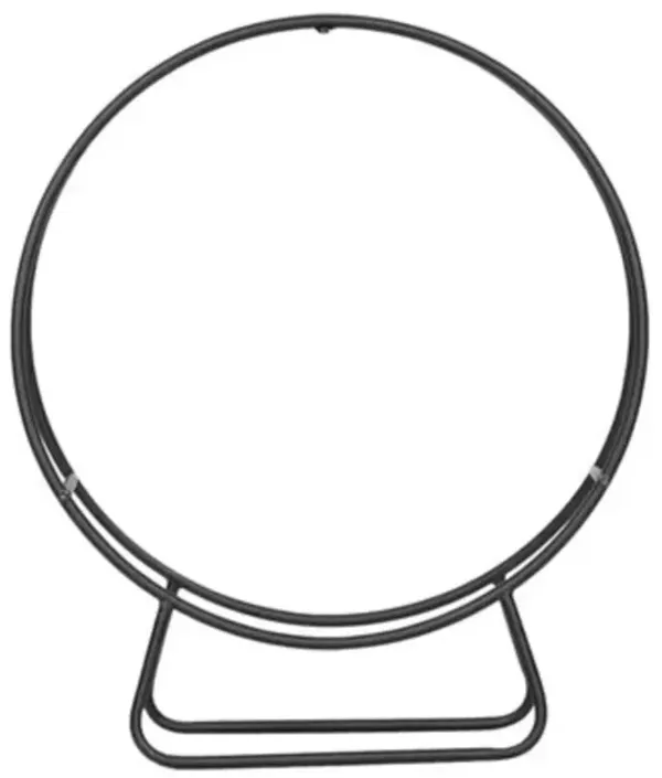 Weather-Resistant Powder-Coated Steel Firewood Rack – Round Design for Indoor/Outdoor
