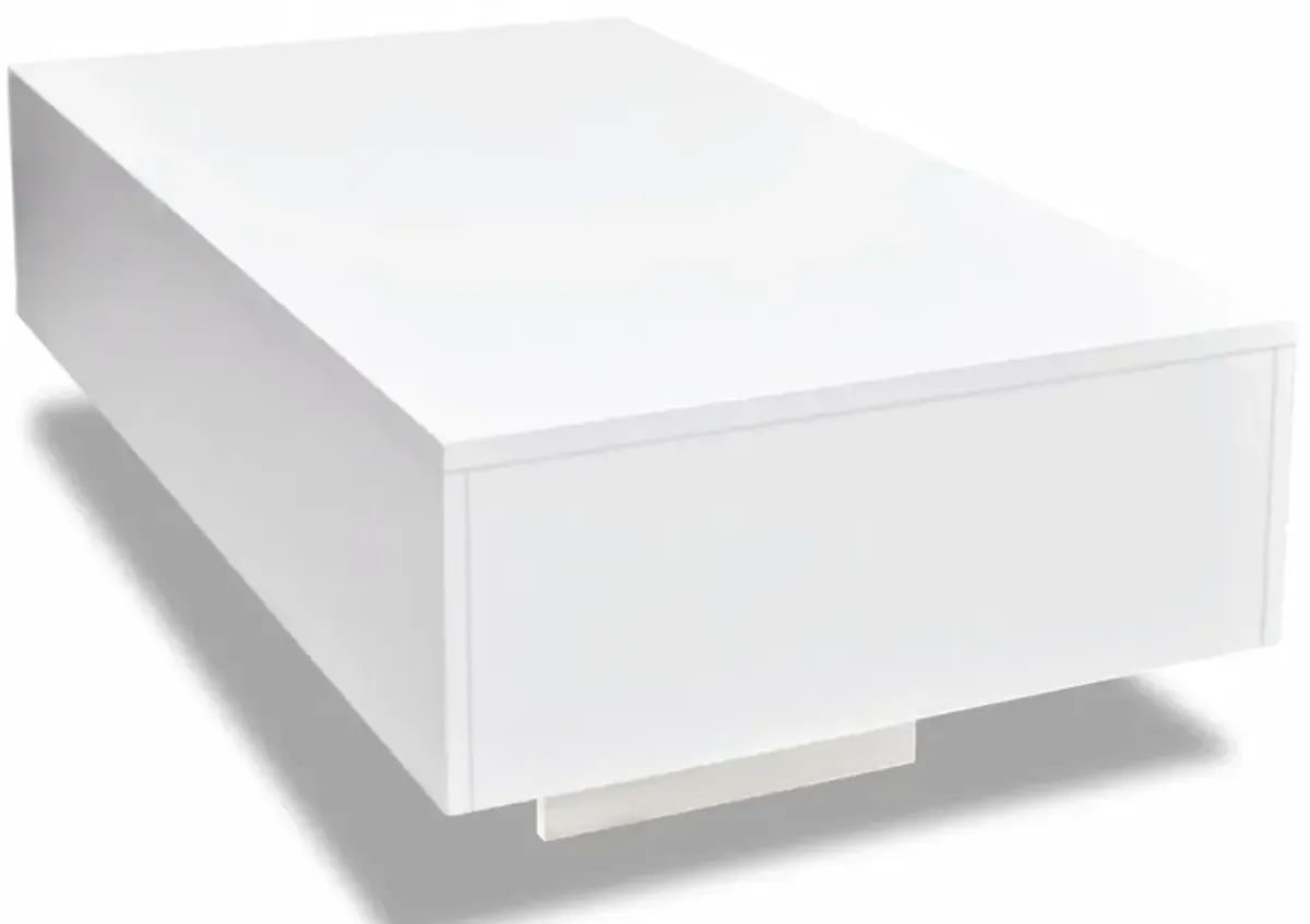 vidaXL Coffee Table High Gloss White