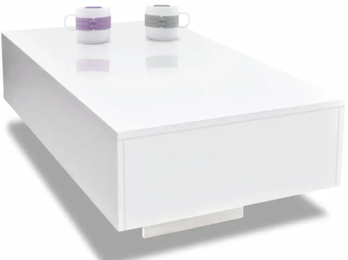 vidaXL Coffee Table High Gloss White