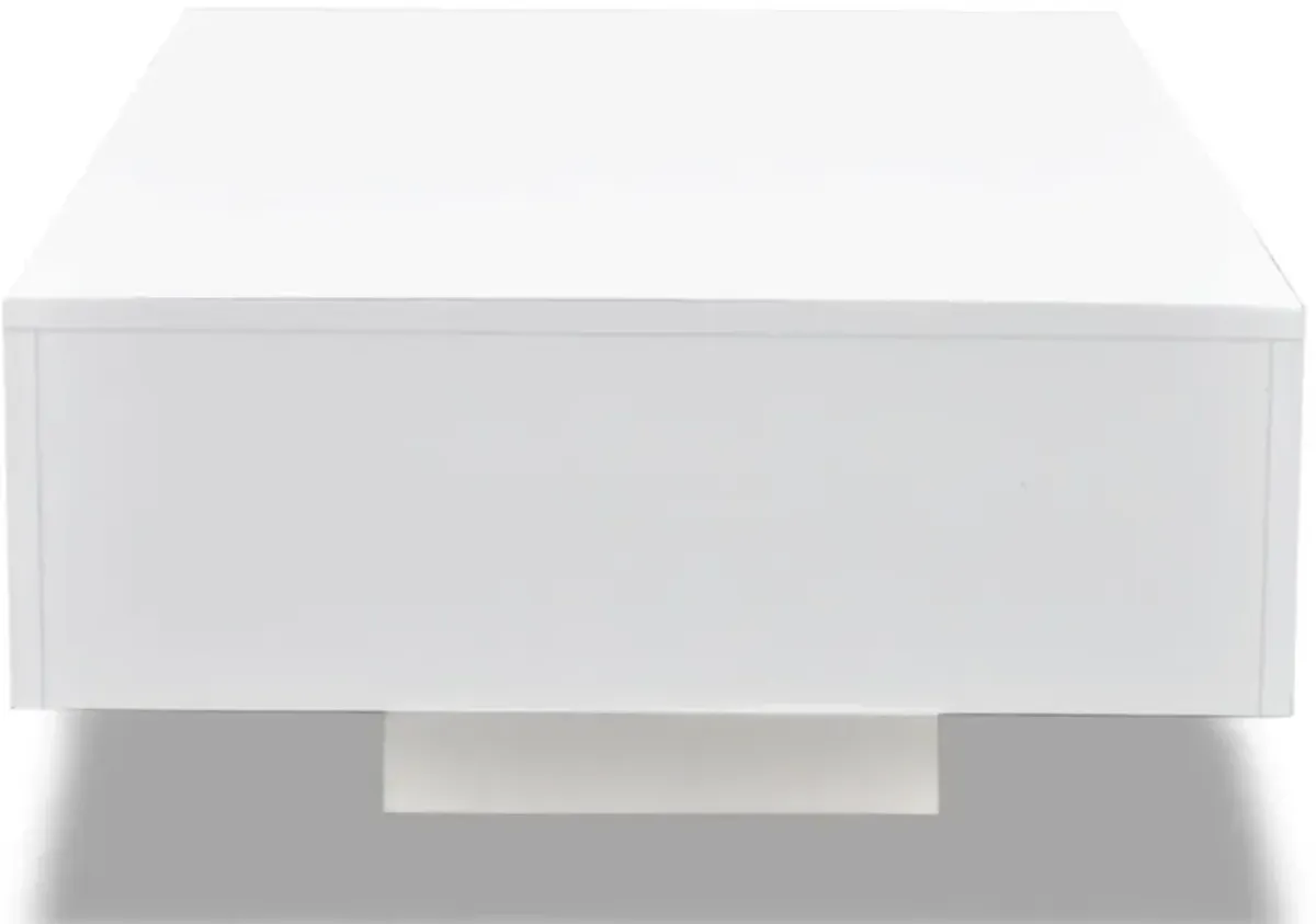 vidaXL Coffee Table High Gloss White