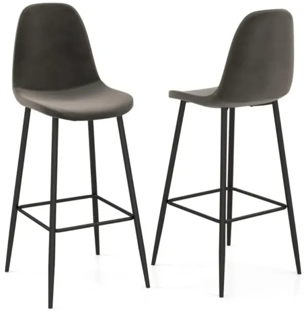 Hivvago High Back Bar Stools Set of 2