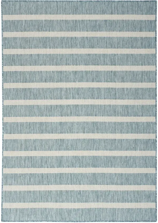 Positano POS03 Aqua/Ivory 5' x 7' Rug