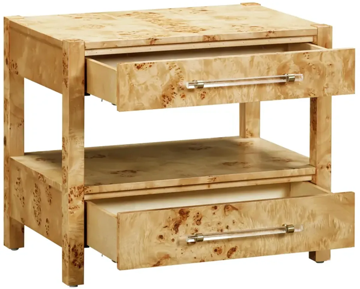 Brandyss Burl Nightstand