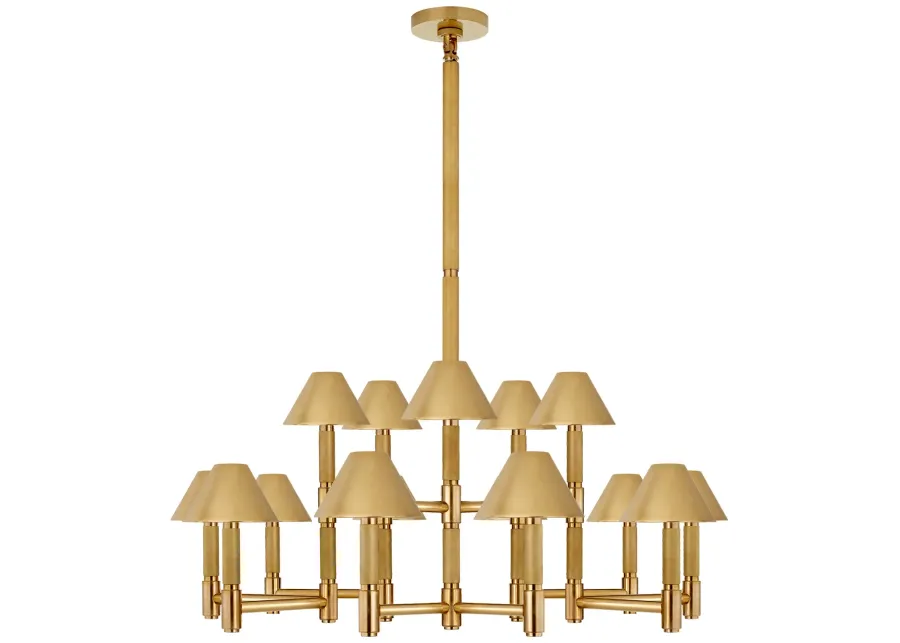 Barrett Lrg Knurled Chandelier