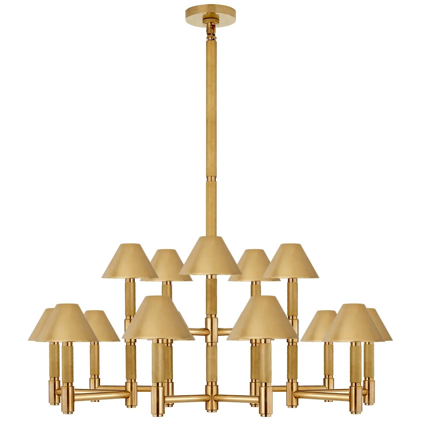 Barrett Lrg Knurled Chandelier