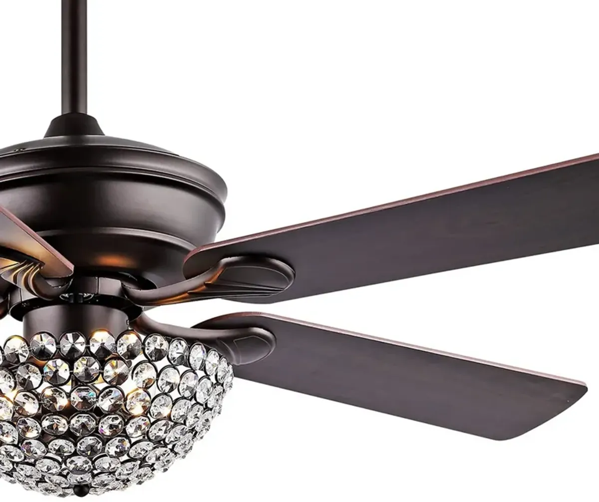 Cammy 3-Light Traditional Transitional Iron LED CEILING FAN