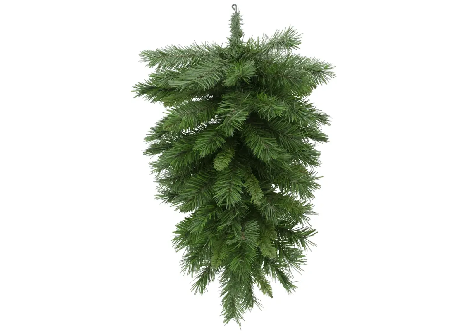 30" Mixed Pine Artificial Christmas Teardrop Swag  Unlit