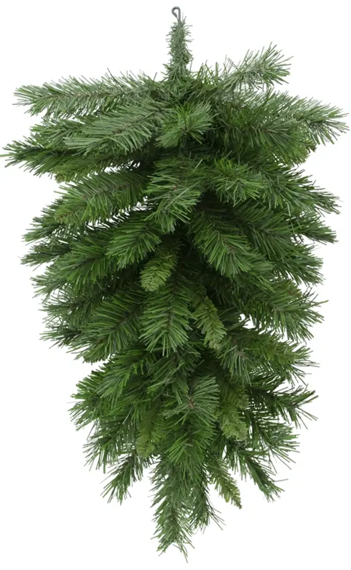 30" Mixed Pine Artificial Christmas Teardrop Swag  Unlit