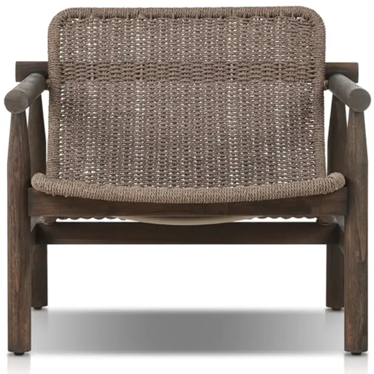 Dume Dark Textured Woven Outdoor Chair