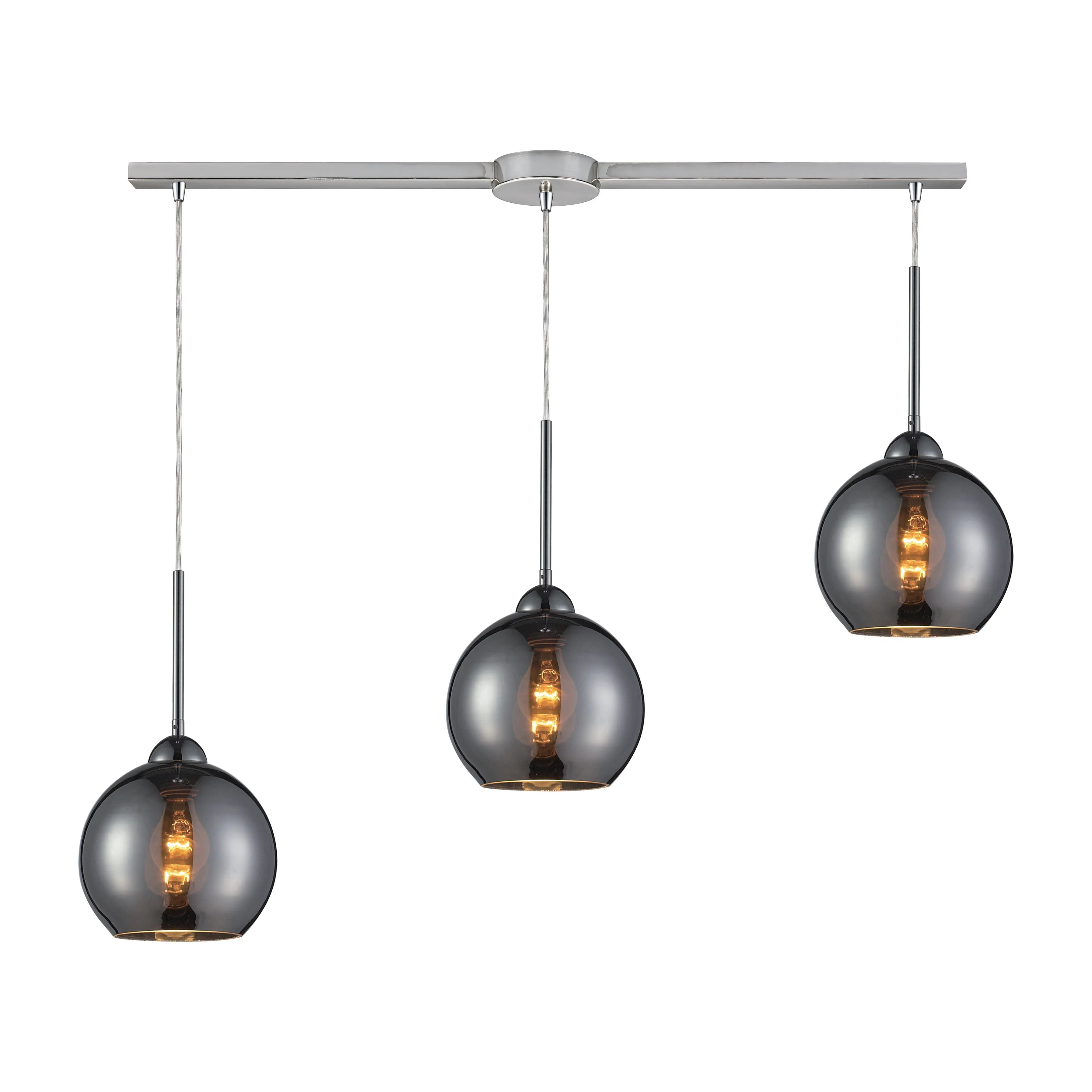 Cassandra Grey 3-Light Slim Linear Pendant