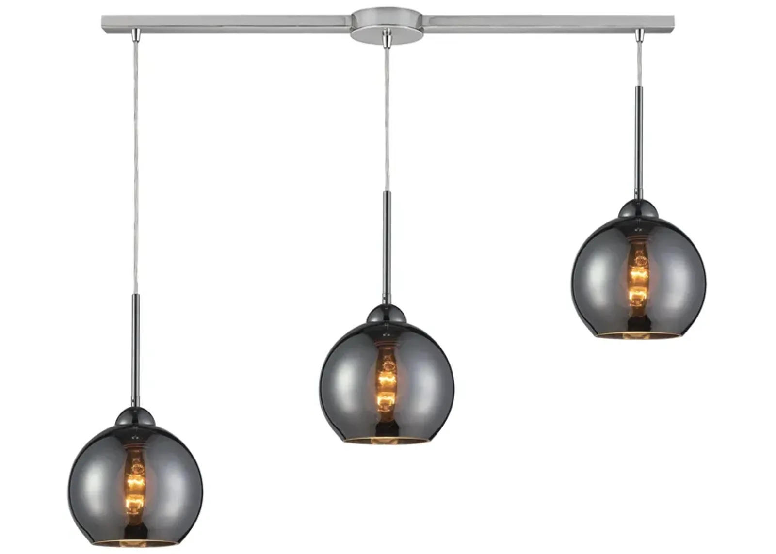 Cassandra Grey 3-Light Slim Linear Pendant