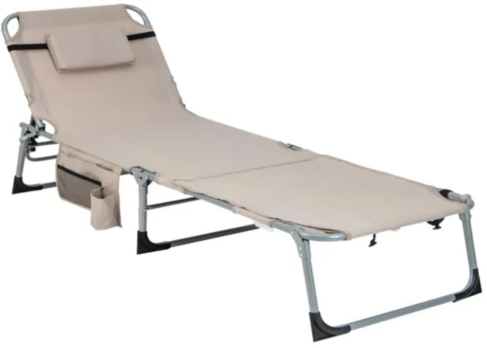 Hivvago 5-position Outdoor Folding Chaise Lounge Chair