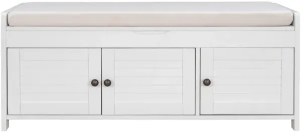 43.5 in. Bedroom Bench with 3 Doors