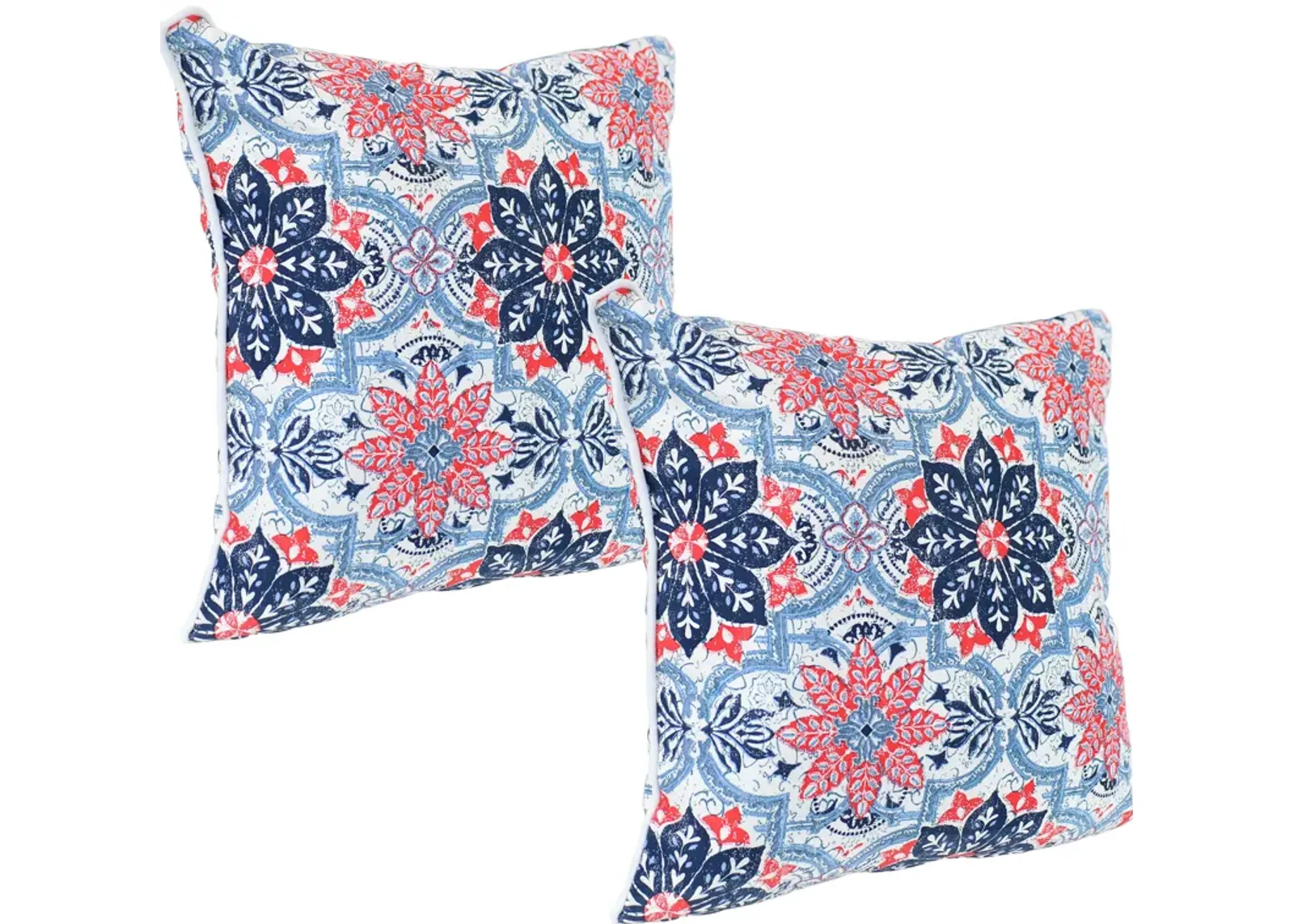 Sunnydaze Indoor/Outdoor Square Throw Pillow - 16 in