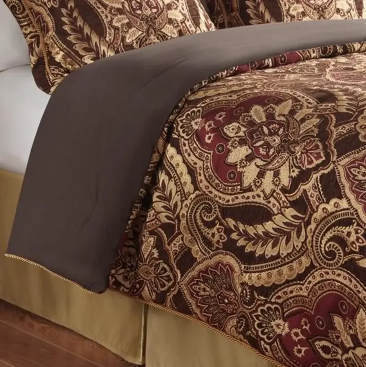 Belen Kox Comforter Set, Burgundy, Queen, Belen Kox