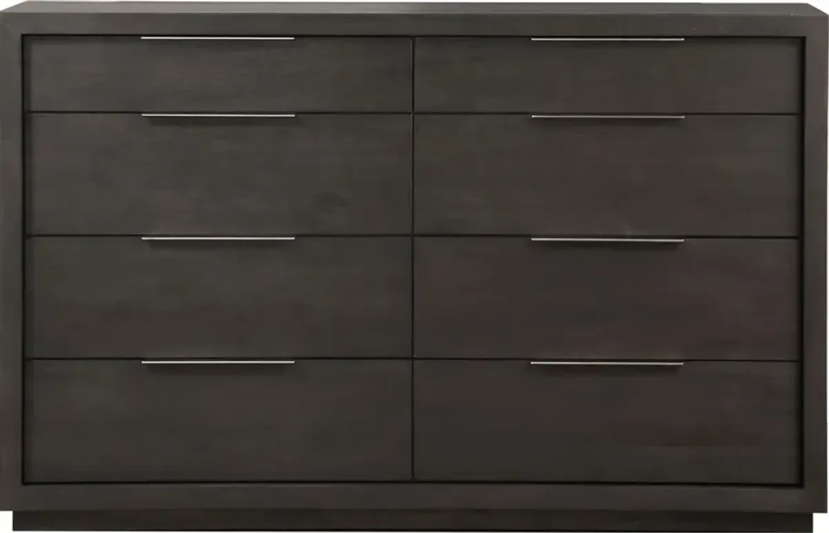 Oxford Eight Drawer Dresser in Basalt Grey