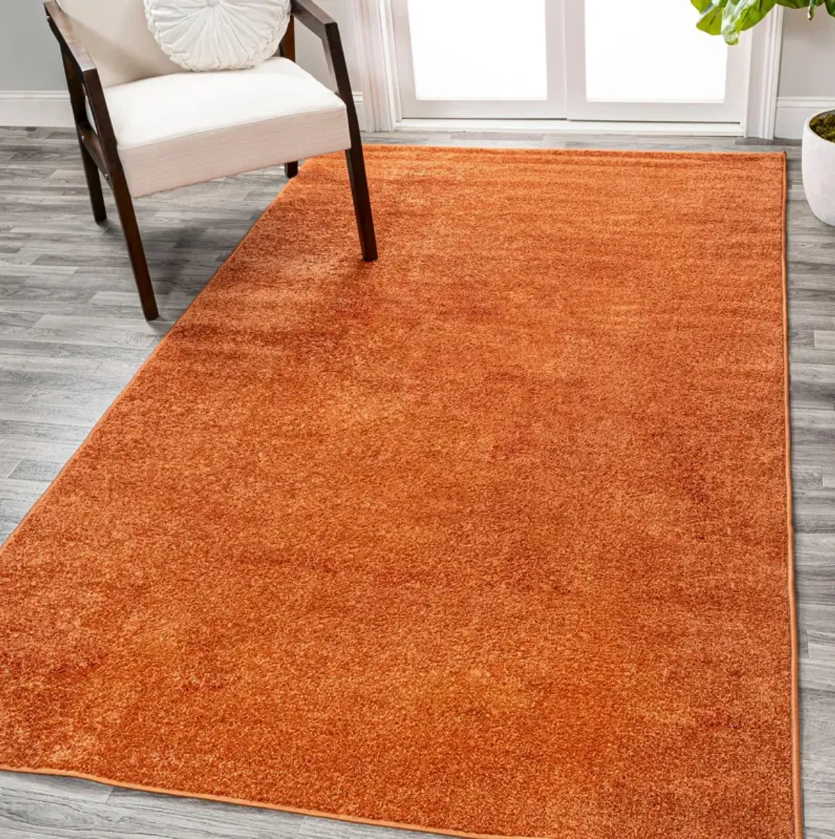 Haze Solid Low-Pile Area Rug