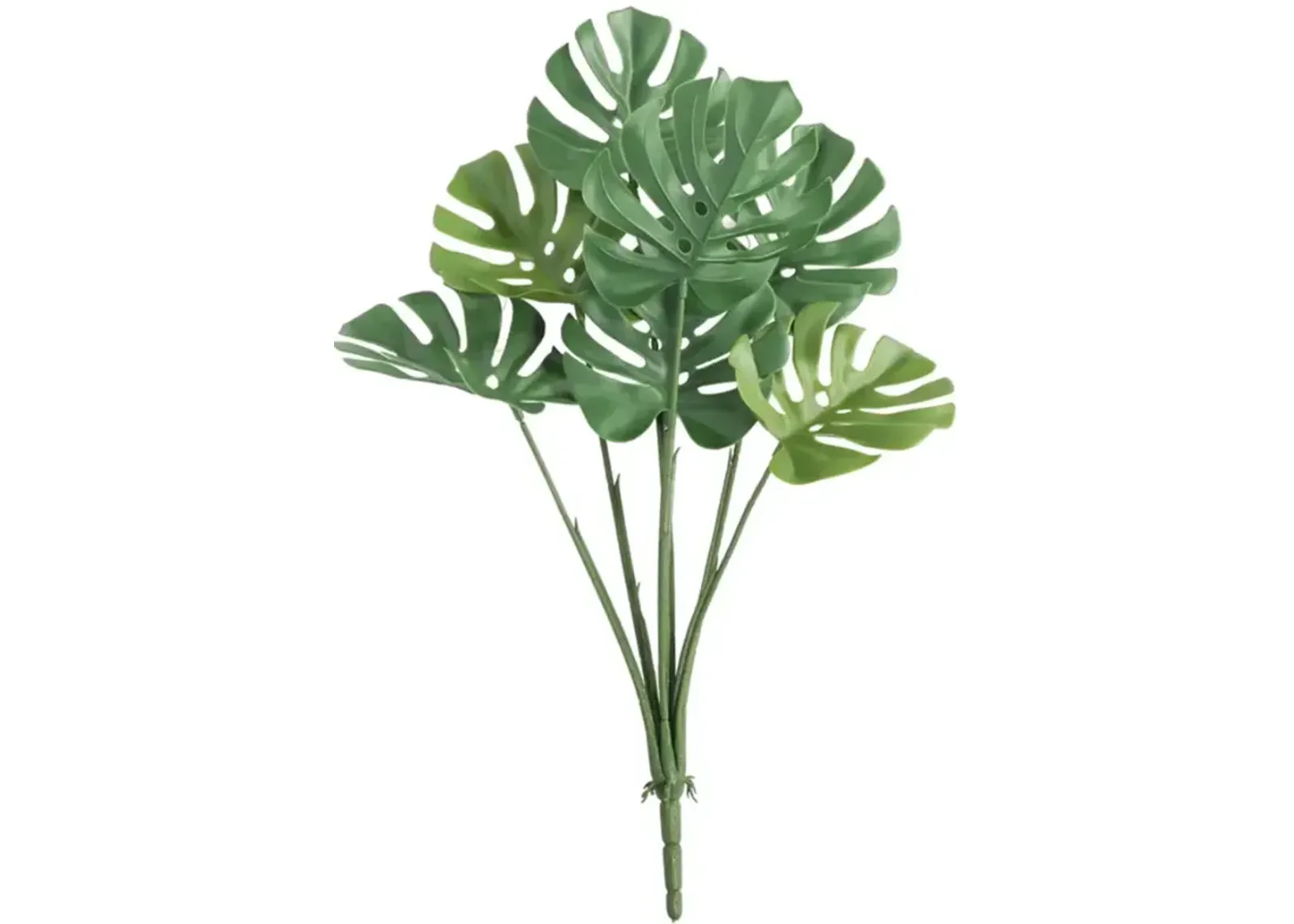 Artificial Monstera Split Leaf Philodendron Plant Stem 24" UV Resistant (Outdoor Proof)