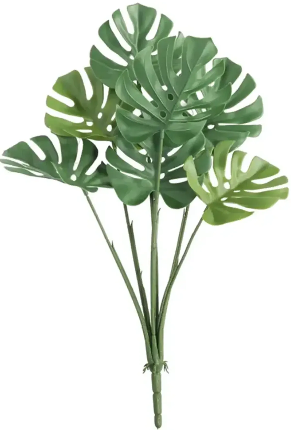 Artificial Monstera Split Leaf Philodendron Plant Stem 24" UV Resistant (Outdoor Proof)