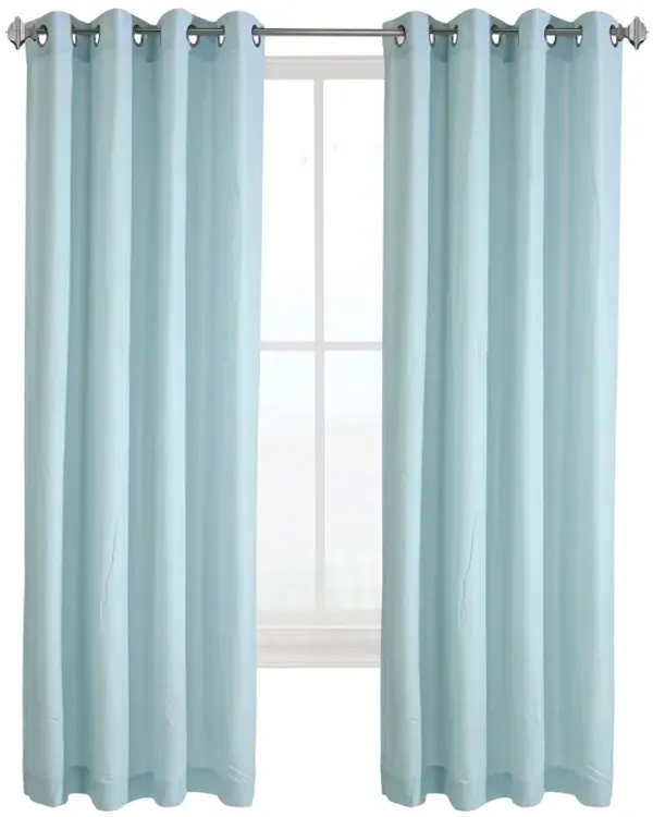 Habitat Harmony Light Filtering Providing Privacy Soft and Relaxed Feel in Room Grommet Curtain Panel Sky Blue