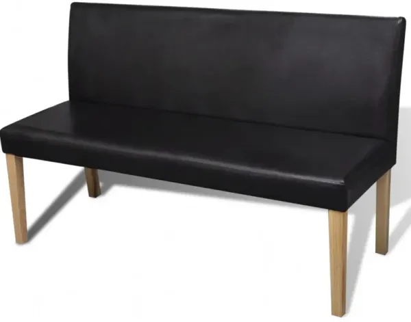 vidaXL Sofa Bench Artificial Leather Dark Brown