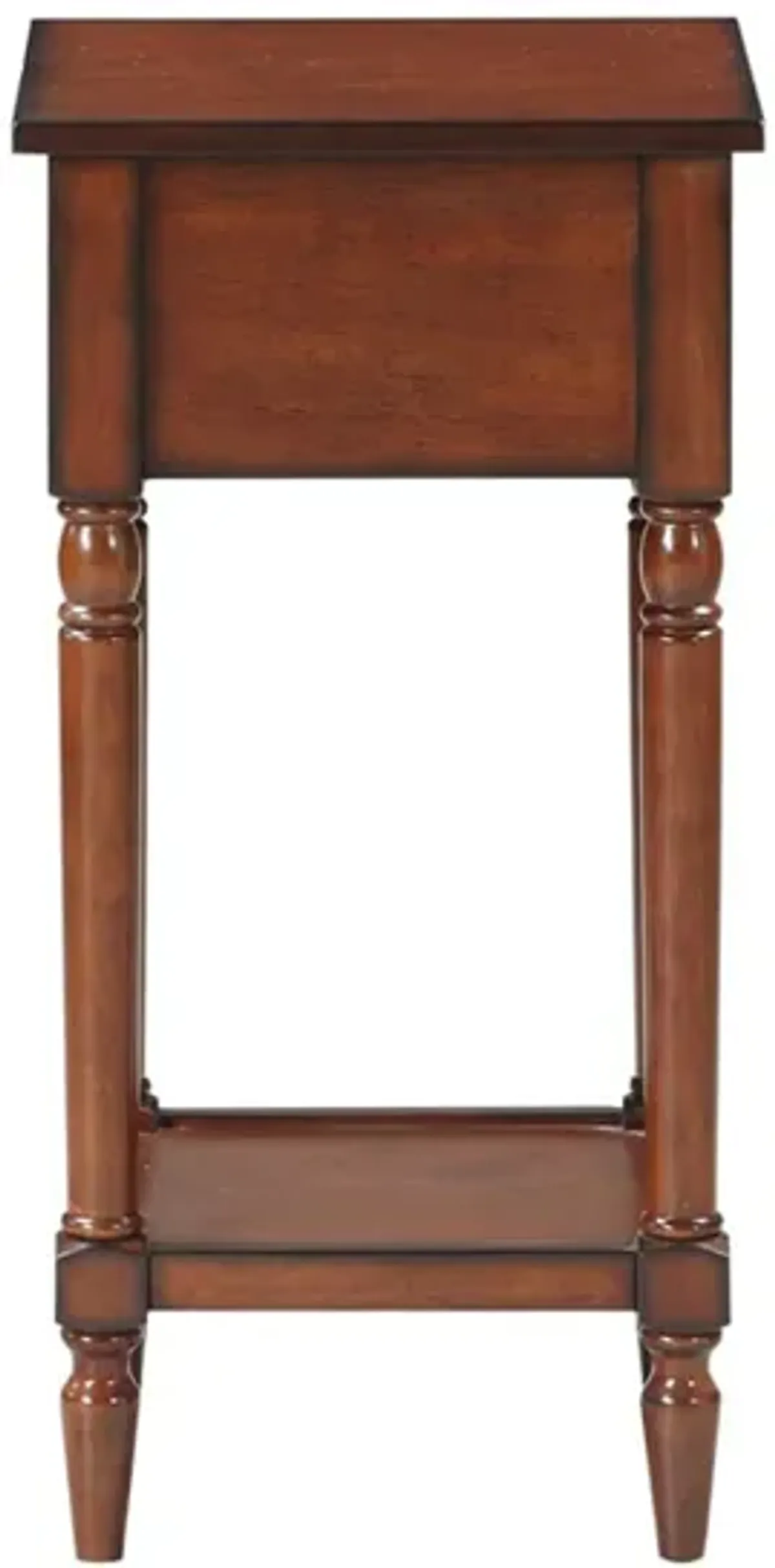 Convenience Concepts French Country Khloe 1 Drawer Accent Table with Shelf, Mahogany