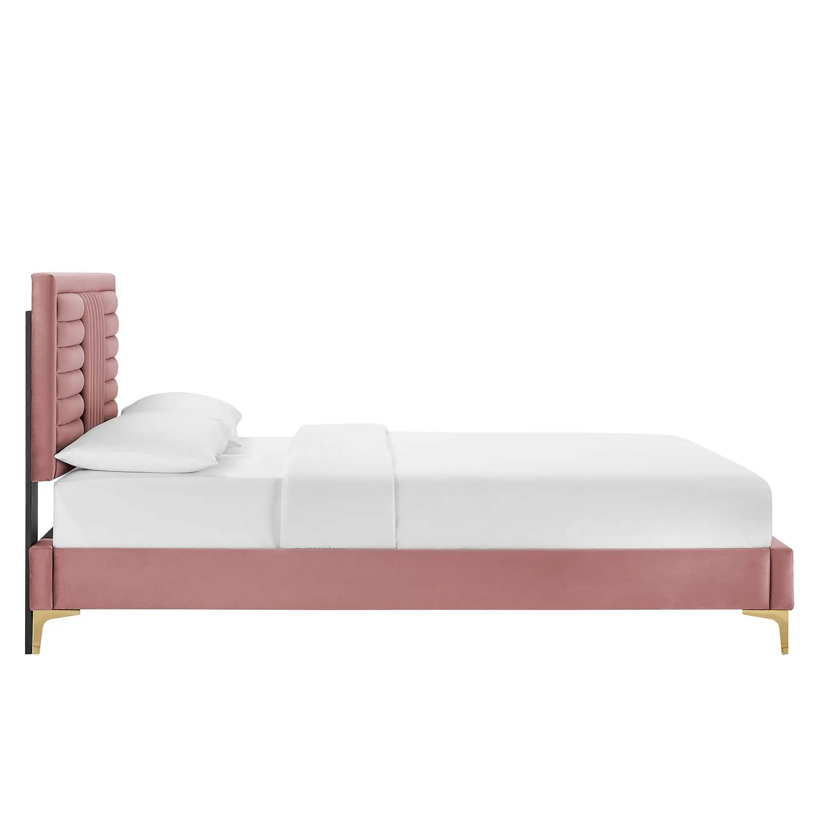 Modway - Sofia Channel Tufted Performance Velvet King Platform Bed