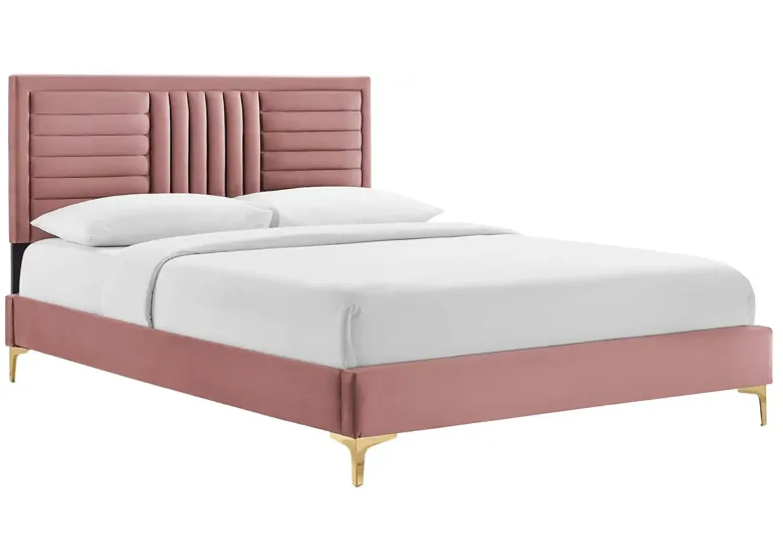 Modway - Sofia Channel Tufted Performance Velvet King Platform Bed