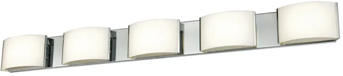 Pandora 44'' Wide 5-Light Silver Vanity Light