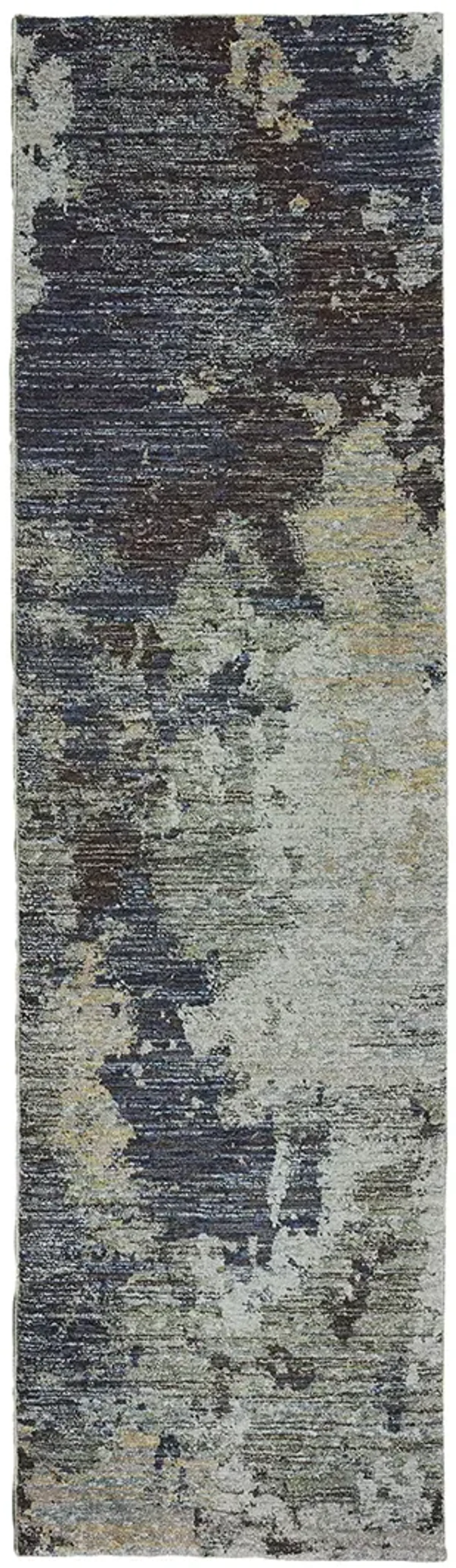 Evolution 2'6" x 12' Navy Rug