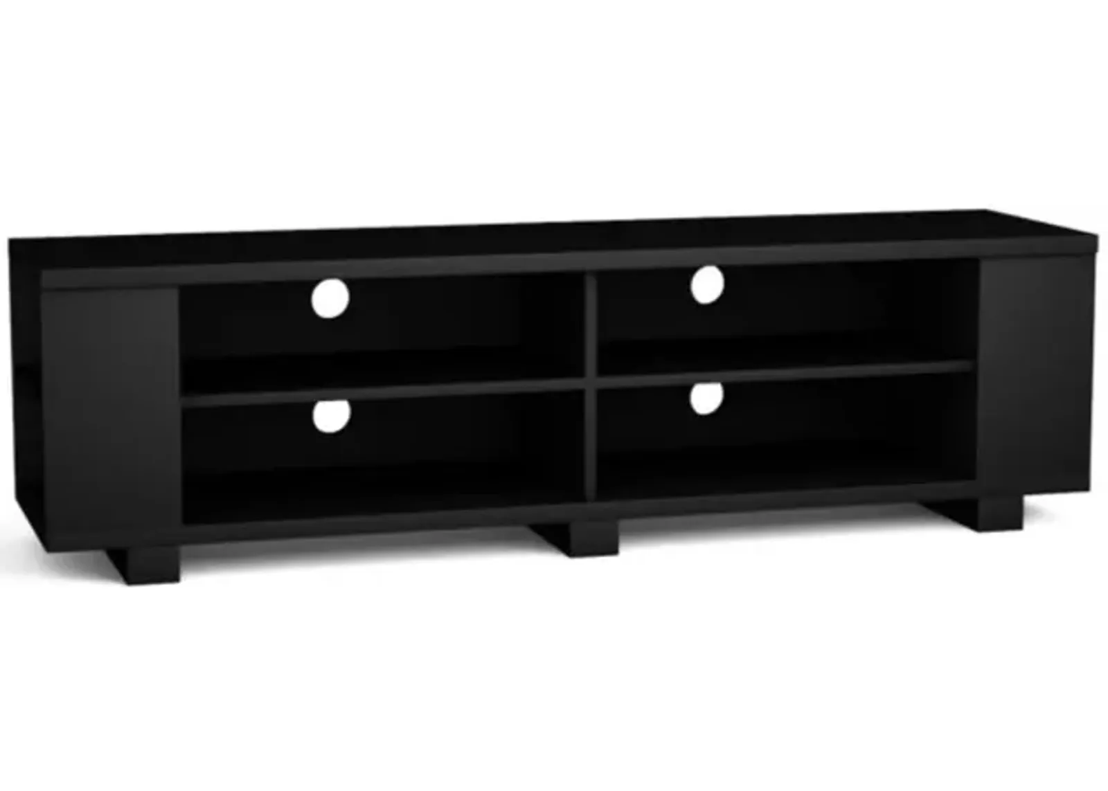 Hivvago 59 Inch Console Storage Entertainment Media Wood TV Stand