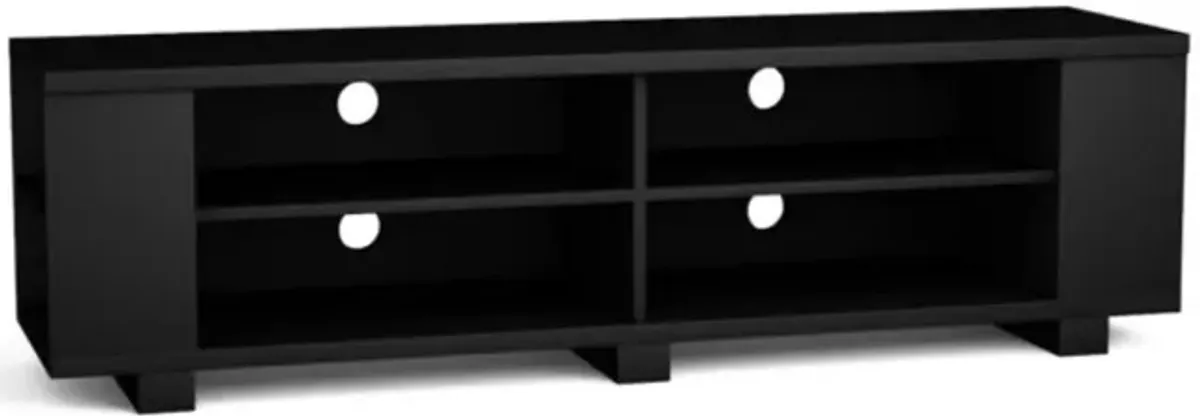 Hivvago 59 Inch Console Storage Entertainment Media Wood TV Stand