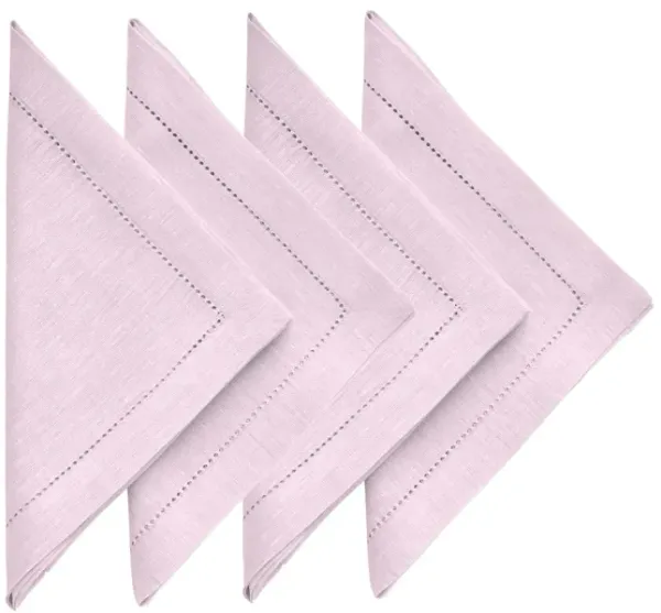 Solino Home 100% Pure Linen Dinner Napkins 20 x 20 Inch Set of 4 - Milan