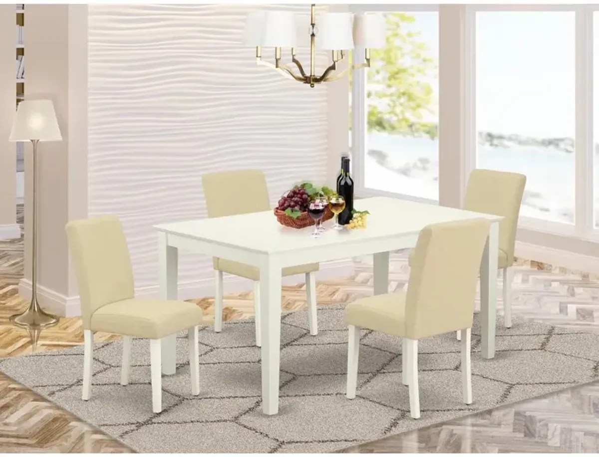 Dining Room Set Linen White