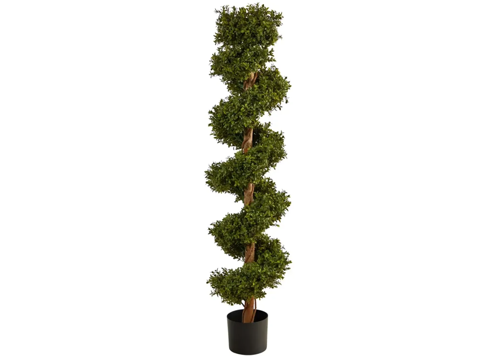 HomPlanti 5 Feet Boxwood Spiral Topiary Artificial Tree (Indoor/Outdoor)