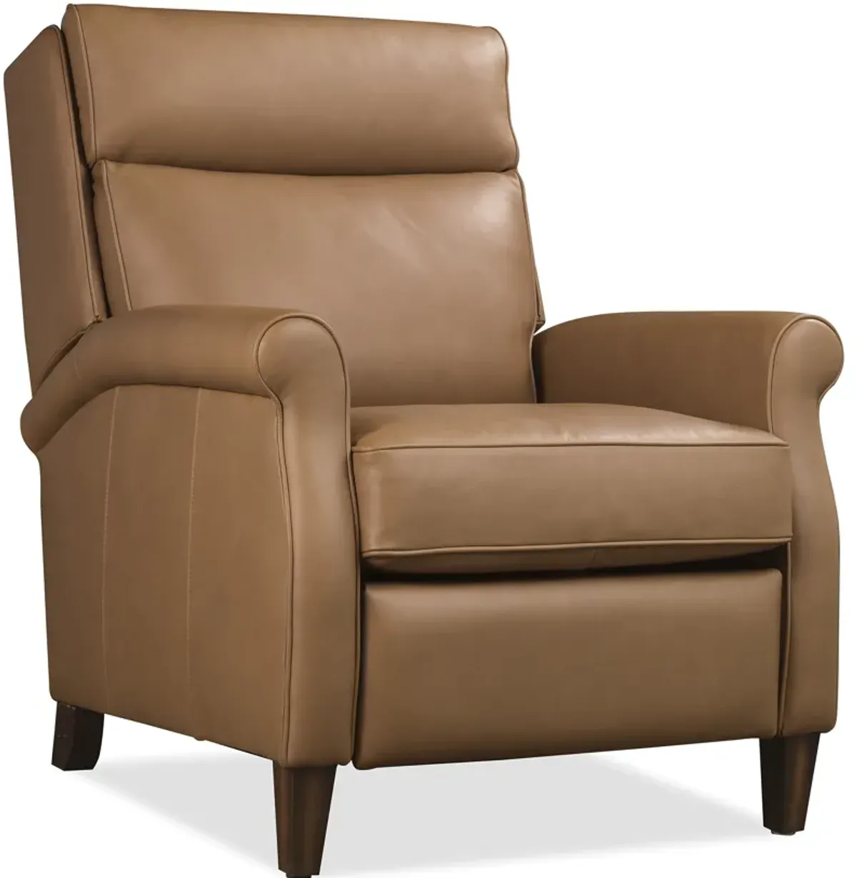 Randall Billows Caramel Power Recliner with Pop-Up Headrest