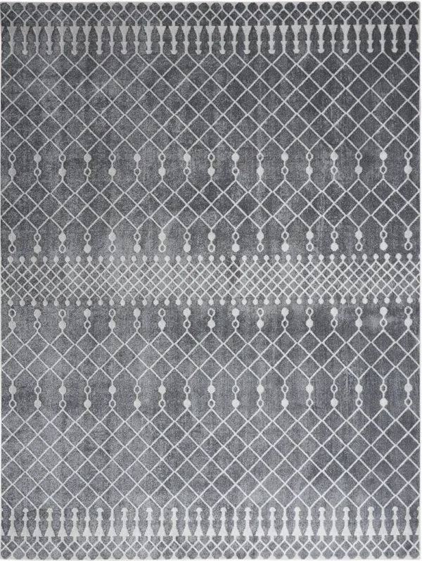 Astra Machine Washable ASW10 Denim 9' x 12' Rug