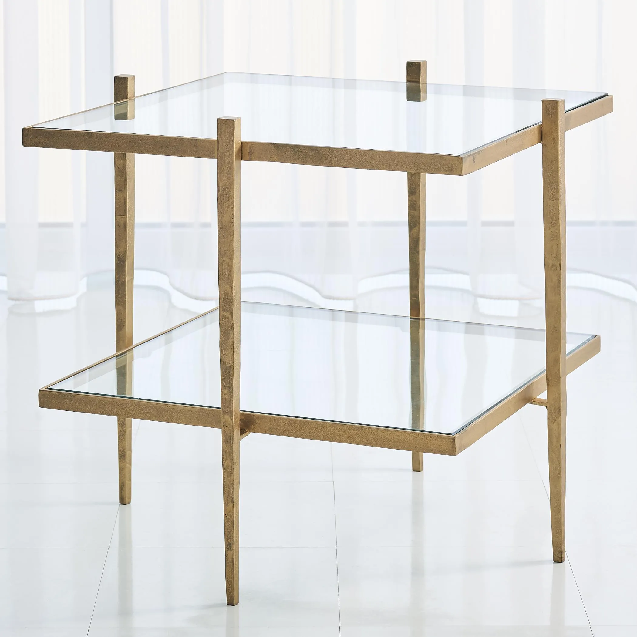 Laforge End Table- Gold