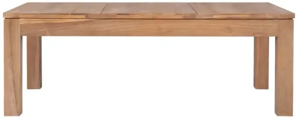 vidaXL Coffee Table Solid Teak Wood with Natural Finish