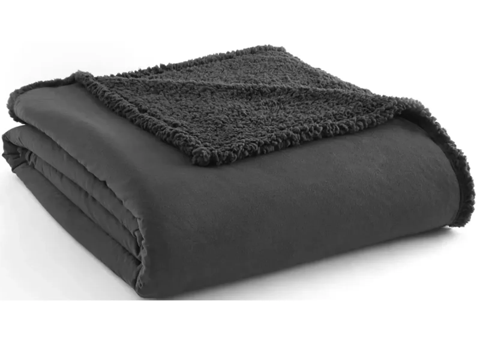 Micro Flannel Reverse to Sherpa Blanket, Full/Queen