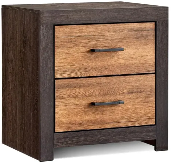 Dewcrest 2-drawer Nightstand Caramel and Licorice