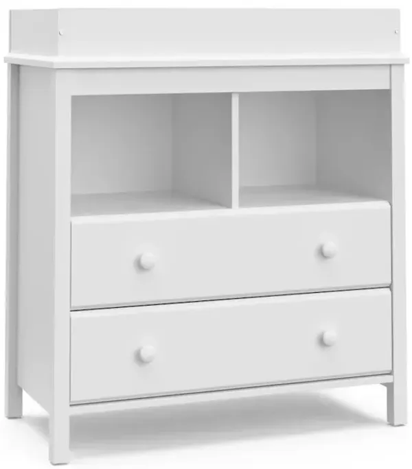 Storkcraft Alpine 2 Drawer Changing Table Chest (White)