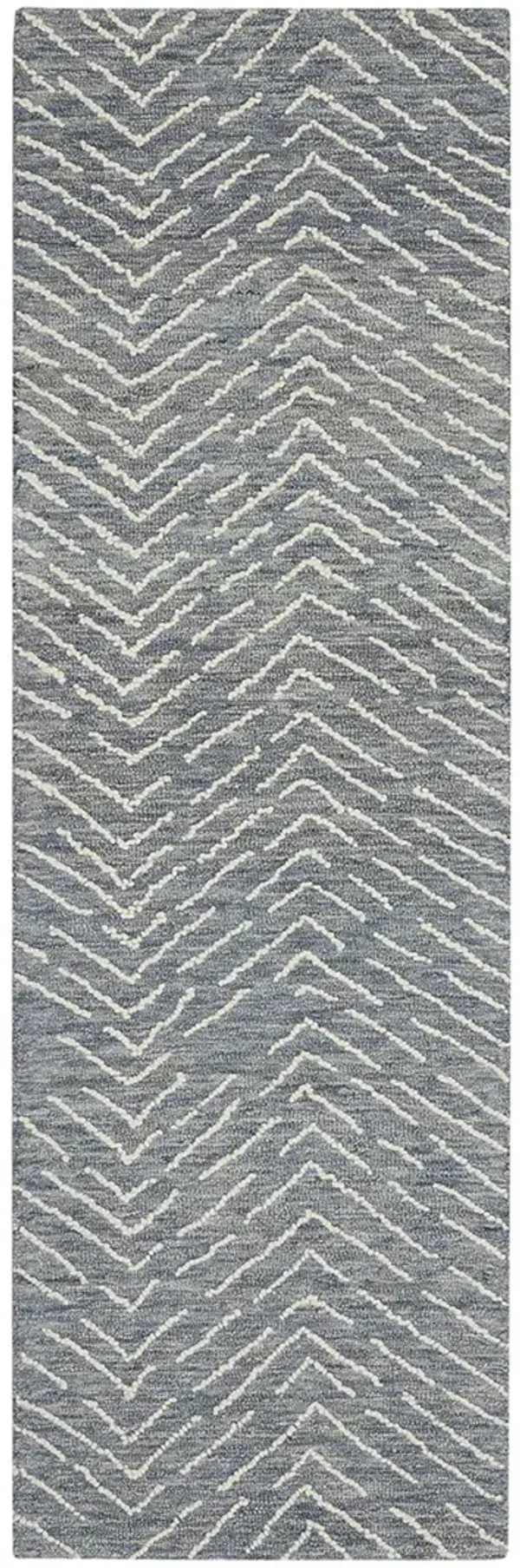 Colorado CLR02 Indigo/Ivory 2'3" x 7'6" Rug