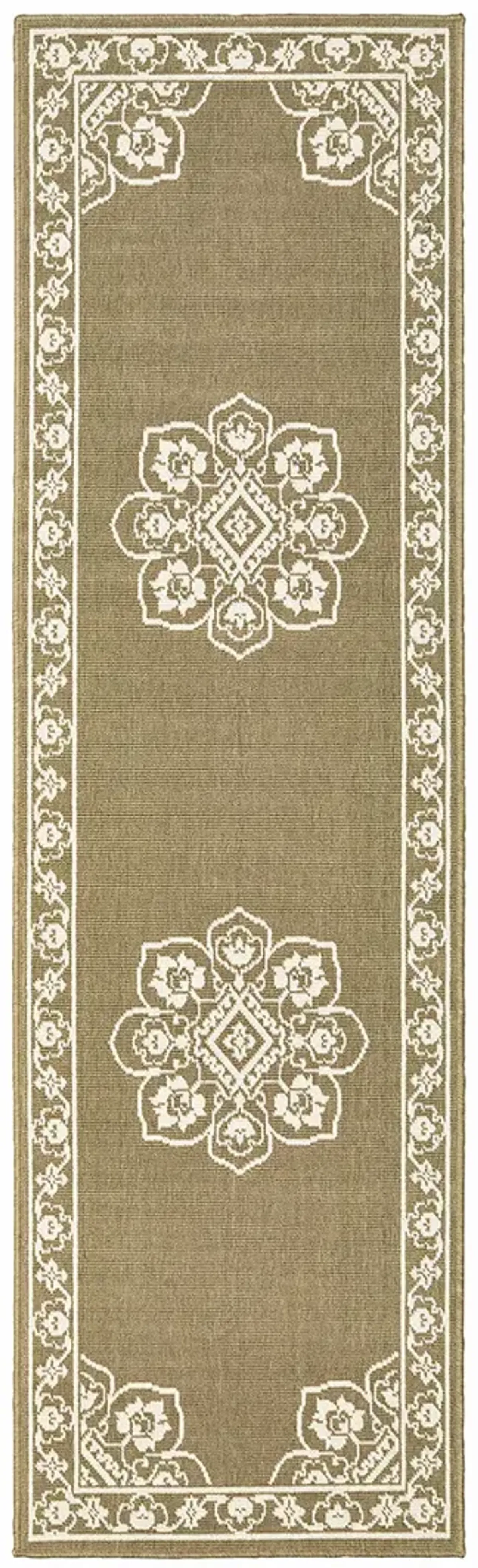 Marina 2'3" x 7'6" Tan Rug