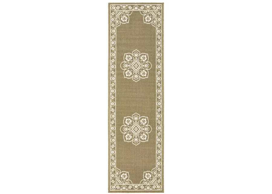 Marina 2'3" x 7'6" Tan Rug