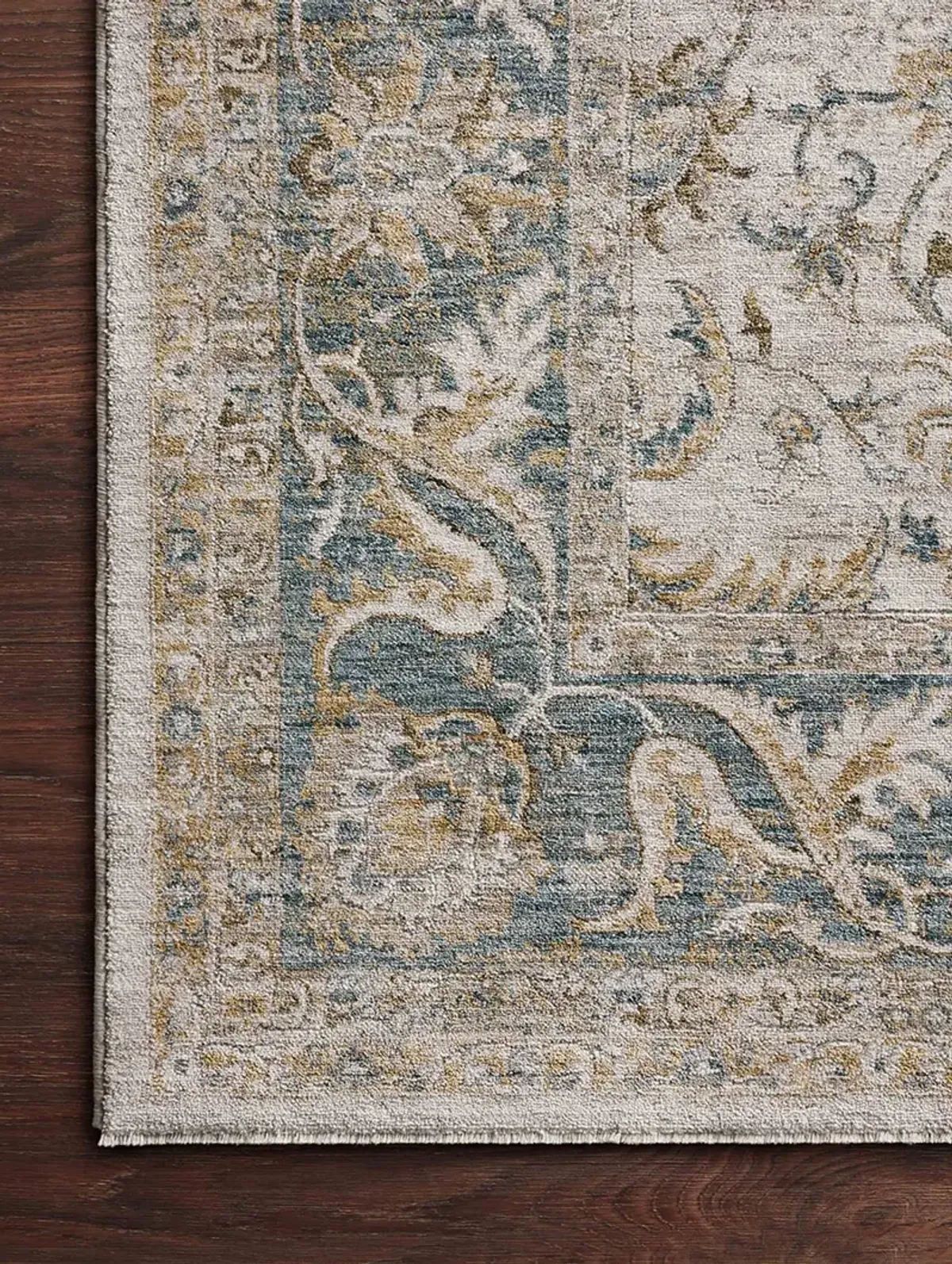 Gaia Natural/Ocean 9'3" x 12'10" Area Rug